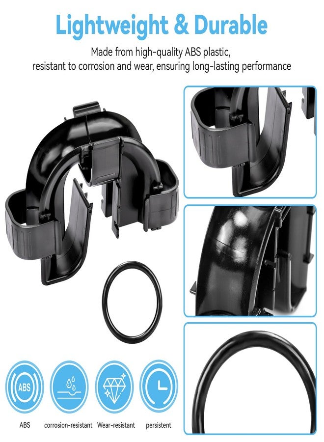IFERLA Rim Connector Replacement for Fluval Fx4/Fx5/Fx6 Parts, High Performance Canister Filter Accessories, Hose Fitting Rim Connector and Clips Bracket Adapter Parts for Aquarium Fish Tank Filters(A20230) - Image 3